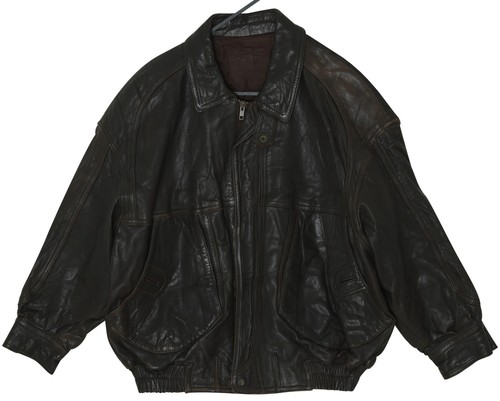 1980s 1990s leather - 1980s–1990s, bomber