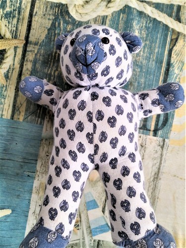 Peluche ourson bleu - peluche, et