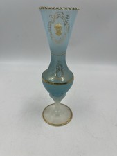 Vase Opaline Bleue Ancien