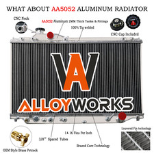 3 Row Aluminium Radiateur Pour 93-96 Toyota Supra JZA80/2JZ-GTE Turbo Diesel