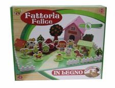 Fermette Heureuse En Bois Jouet Jeu Enfants Sar