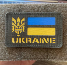 Crochet d'insigne tactique trident vert découpé au laser patch moral de l'arm...