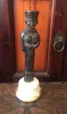 RARE ANCIENNE STATUE DIGNITAIRE PRÊTRE EGYPTE EN BRONZE Hauteur : 22 cm
