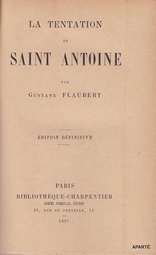 Flaubert tentation saint - de,