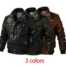 Hommes Veste Cuir Badge Hauts