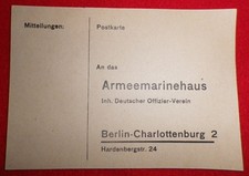 Postkarte Carte postale Armeemarinehaus Allemande WW2  - Correspondance Berlin