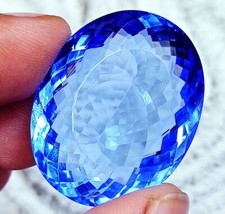 Topaze Bleu Forme Ovale 45 À