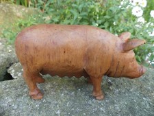 COCHON  bois sculpté Art