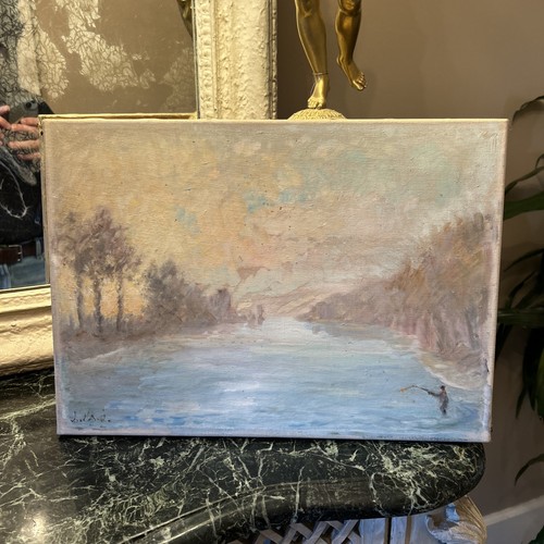 Tableau huile sur toile - sur,