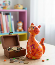 Tirelire Chat en Céramique