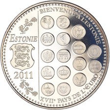 [#387252] France, Médaille, L'Europe des XXVII, Bienvenue à l'Estonie, Politique