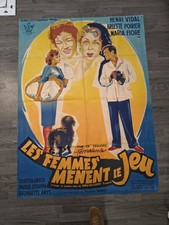 affiche cinema 120x160 Les Femmes Mènent Le Jeu Georges Bianchi