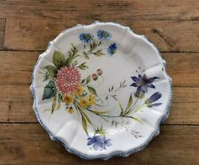 GBV BASSANO Assiette plate en céramique ITALIENNE ancienne 