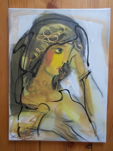 Acrylique sur toile peintre - acrylique,