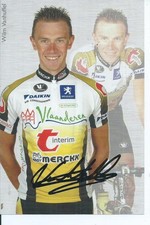 TOUR DE FRANCE CYCLISME autographe  de  VANHUFFEL   WILM     team  VLAANDEREN
