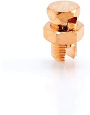 Split Bolt Connector - Max Strength - Size 8 Gauge Copper Wires - UL, 4 Pack