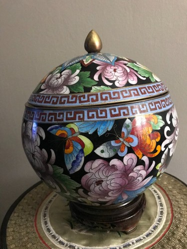 Cloisonne vase potiche pot - vase,
