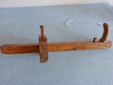 Art populaire outil ancien trusquin jabloir rabot à corne tonnellerie tonnelier