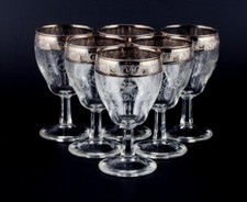 Murano, Italie, six verres à