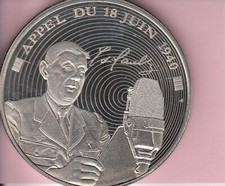 MEDAILLE CHARLES DE GAULLE - APPEL DU 18 JUIN 1940 - BU