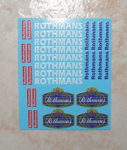 Decals rothmans generique - decals,