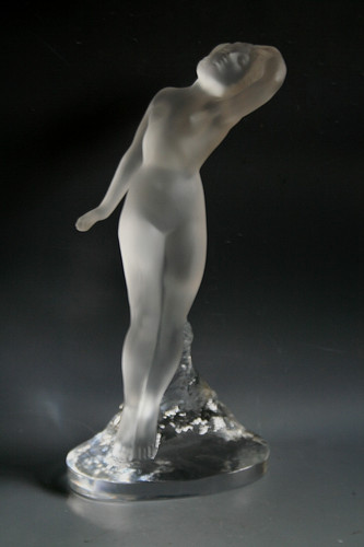 Figurine verre lalique - verre, nude