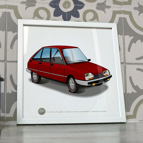 Poster citroën gsa rouge - gsa, x3
