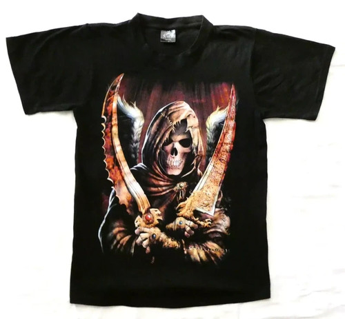 Shirt skull death - t, noir