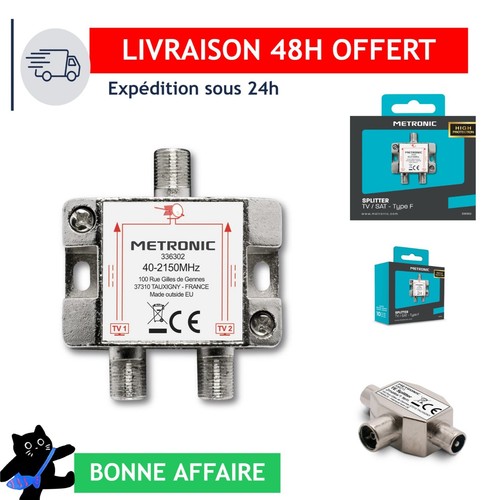 Metronic répartiteur sat 2 - tv/sat,