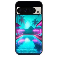 Coque noire pour Pixel 9 PRO hawaii piscine
