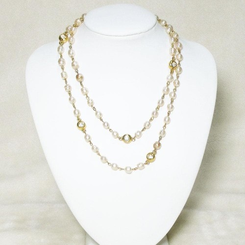 Collier pendentif double brin