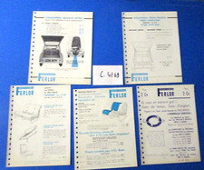 C.4169 / CITROEN  2 cv   /  5  prospectus accessoires FERLOR 1963-1966