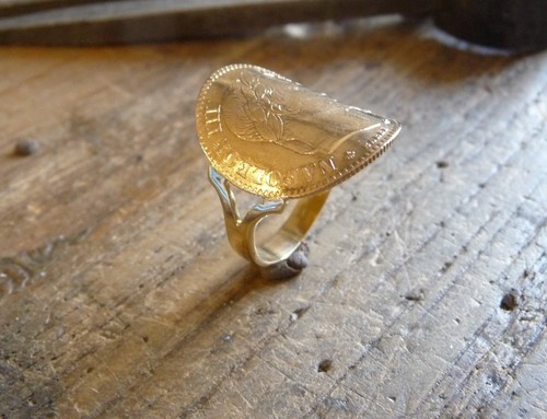 Bague pièce carats - bague,
