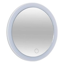 Miroir à Poser Pivotant à LED "Zoom" 18cm Blanc