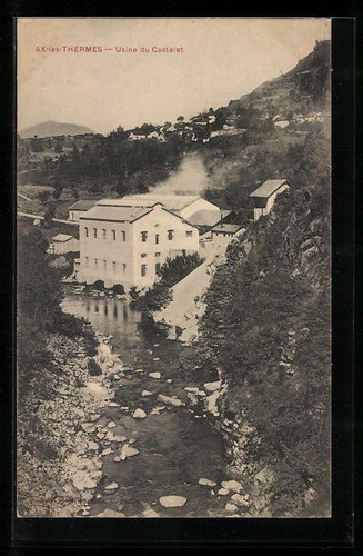 Cpa les thermes usine du - cpa,