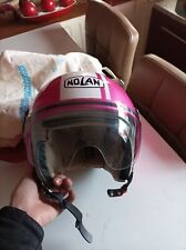 Nolan Mini-Jet N20  rose bande blanche