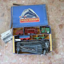 Jouet coffret train electrique HORNBY MECCANO 20v locomotive vapeur FONCTIONNE !