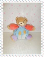 *  - Doudou Boule Ours Beige Saumon Bleu Mauve Bougies  KALOO