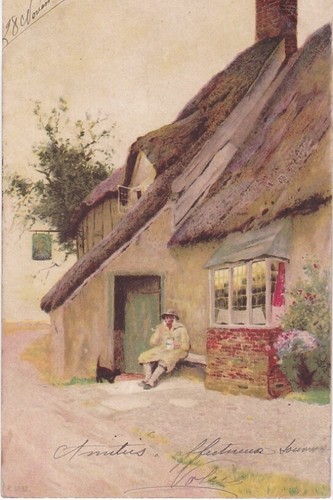 Cpa art auvergne - auvergne, maison