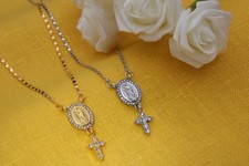 Collier croix chaîne femme