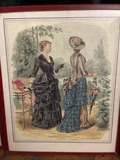 3 Gravures Anciennes Mode 