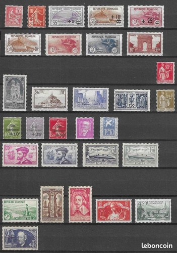 Lot collection timbres - lot, /
