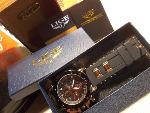 Montre chronographe homme lige - chronographe,