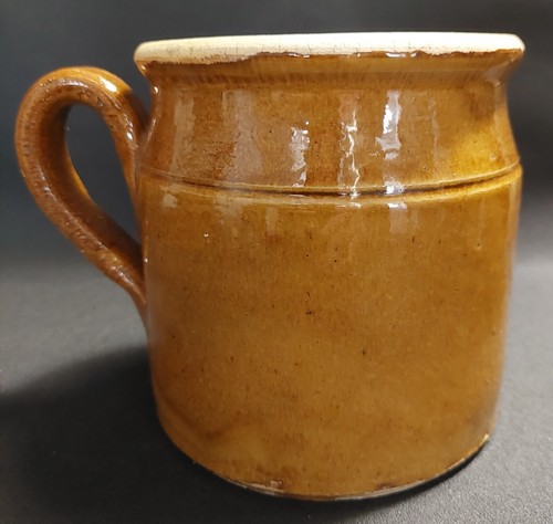 Pot graisse ancien grès - pot, en