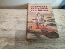 JULES VERNE " AVENTURES DE 3 RUSSES ET DE 3 ANGLAIS " HACHETTE 1951.Jaquette