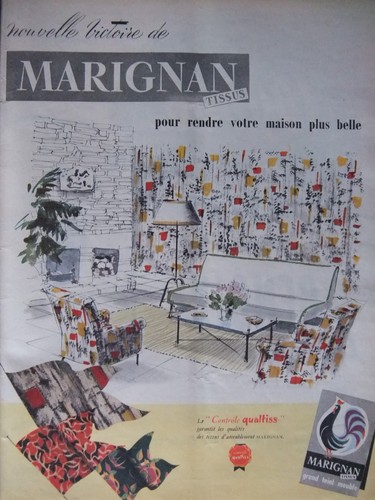 Publicité 1958 marignan - 1958,