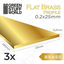 Profilé plat en laiton 0.2 x
