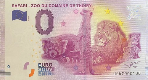 Billet euro safari - 0, du