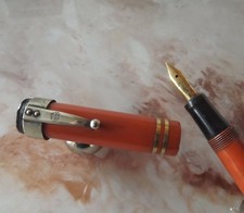 STYLO PLUME de COLLECTION MARQUE BLANZY PLUME en OR 18 CARATS FOUNTAIN PEN G366