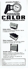 publicité Advertising  1122  1968  Calor  radiateurs electriques chaleur immédia